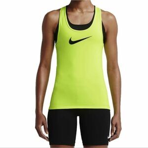 Nike Pro Women's Neon Yellow Dri-FIT Racerback Tank Top